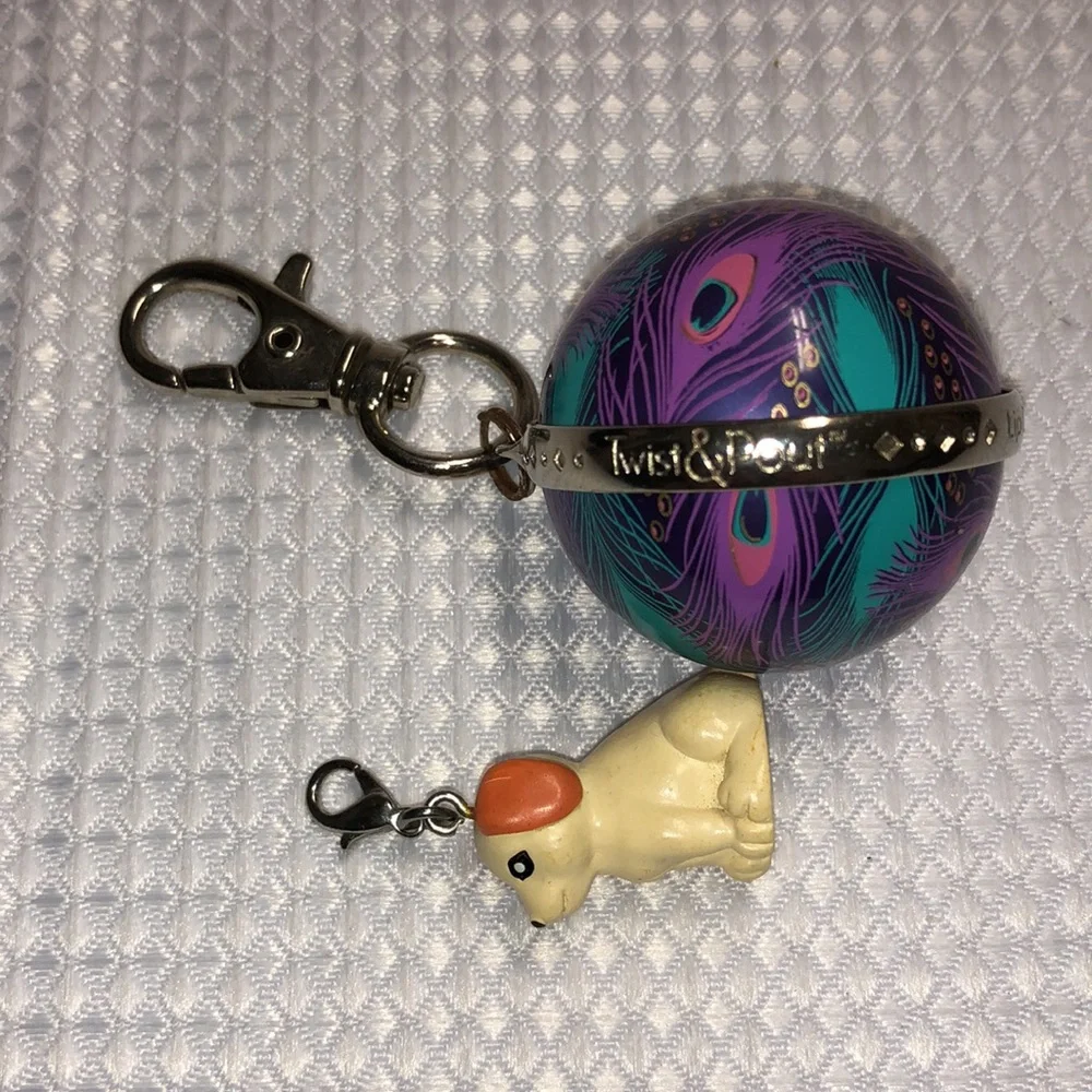 5 Girls’ Keychains Bag Clips Joke Book Anime Ballerina, Baker Lip Balm Puppy